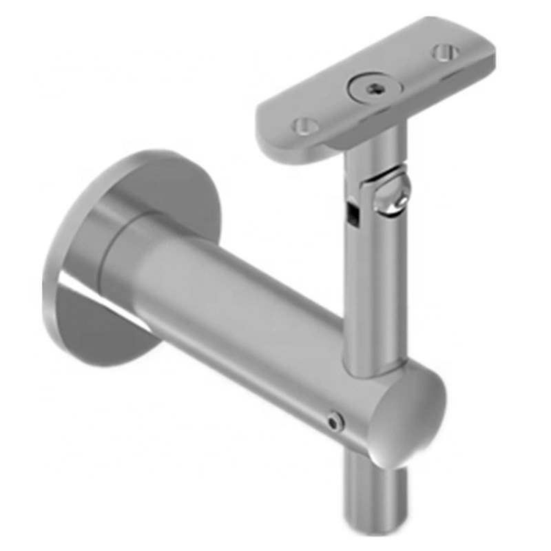 Stair Guardrail Hardware Matte Black Stainless Steel Handrail Accessories Balustrade Glass Railing Wall Bracket
