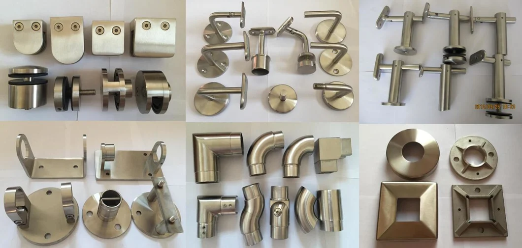 Stair Guardrail Hardware Clip Stainless Steel Glass Fence Accessories Handrail Support Bracket