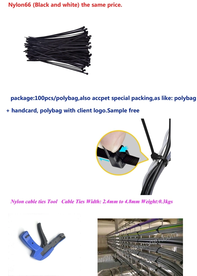 Wiring Accessories Zip Binding Nylon Cable Tie