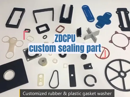Custom Oval / Square / Round / Rectangle NBR Rubber Gasket Seal Spacer